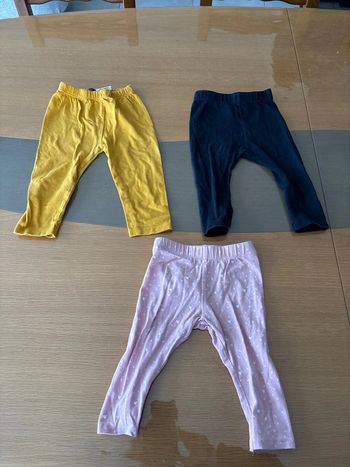 Lot 3 leggings 12 mois