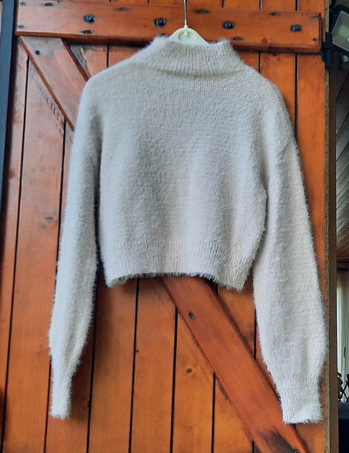 Pull femme court beige, Shein, taille 36 - photo numéro 3
