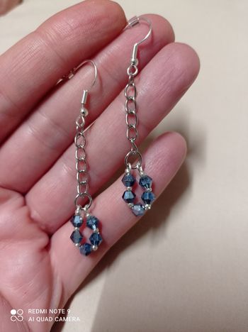 Boucles d'oreilles perles chic fantaisie fait main 