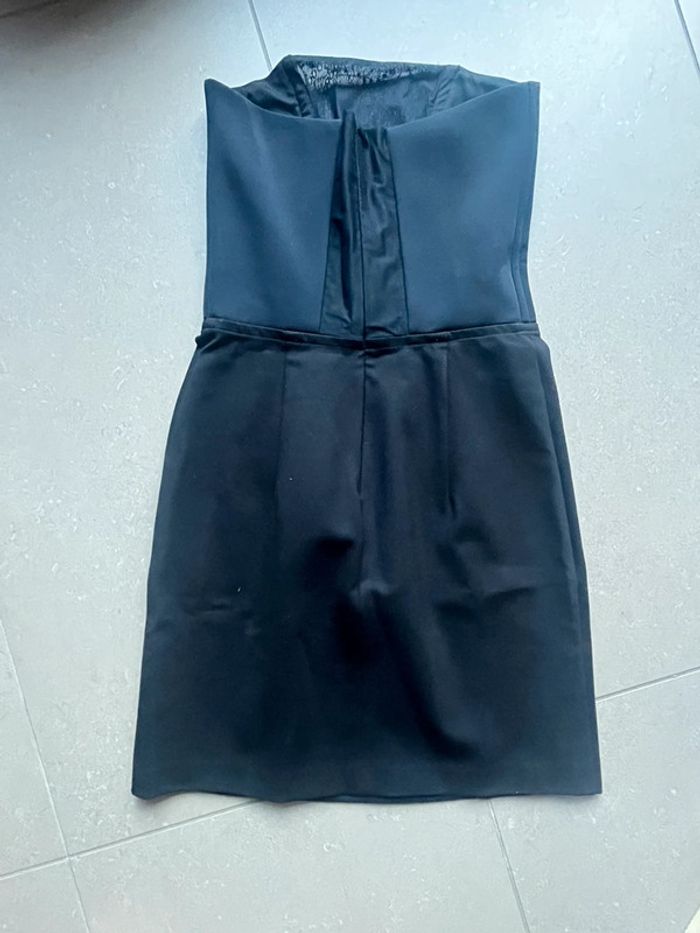 Robe bustier noire et dentelle Maje S comme neuve - photo numéro 4