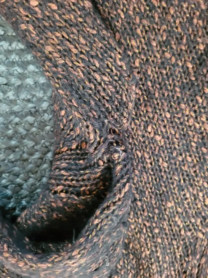 Pull à maille Harris Wilson - Fil doré - Taille M - photo numéro 4