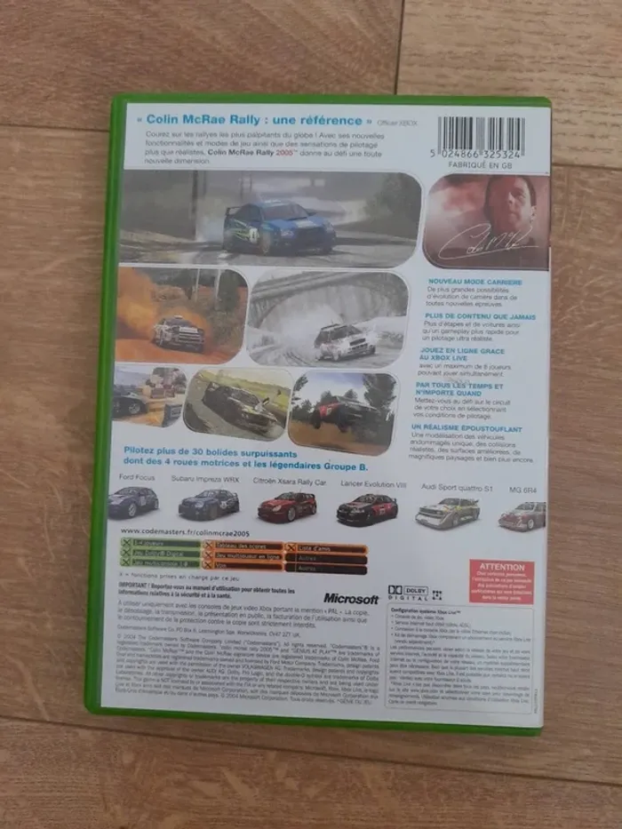 Xbox - Colin mcrae rally 2005 - photo numéro 2