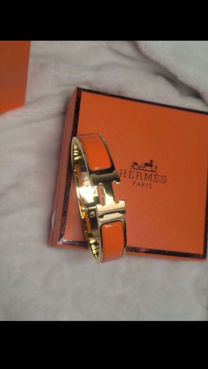 Bracelet Hermès clic H orange - photo numéro 7