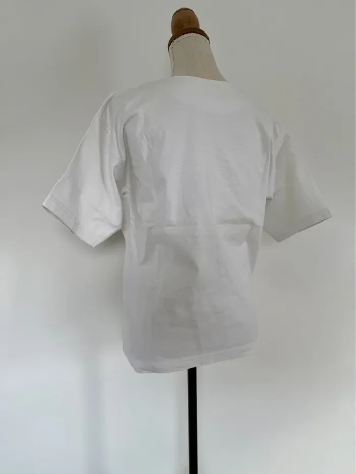 T-shirt haut top maillot camisa blusa Blouse chemise camicia overhemd folder camicetta - photo numéro 3