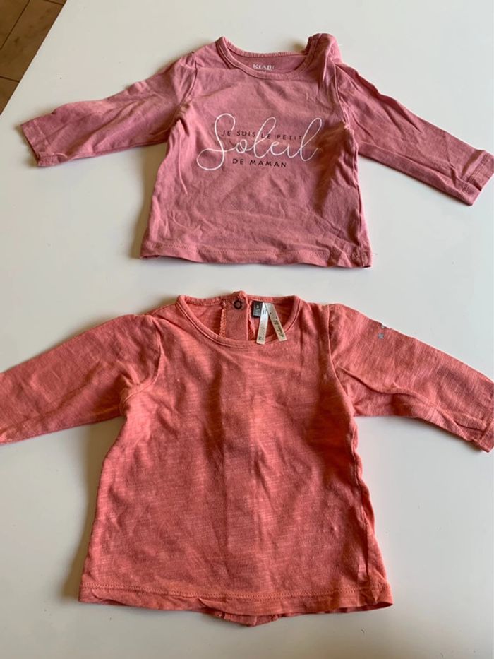 Lot teeshirt manches longues
