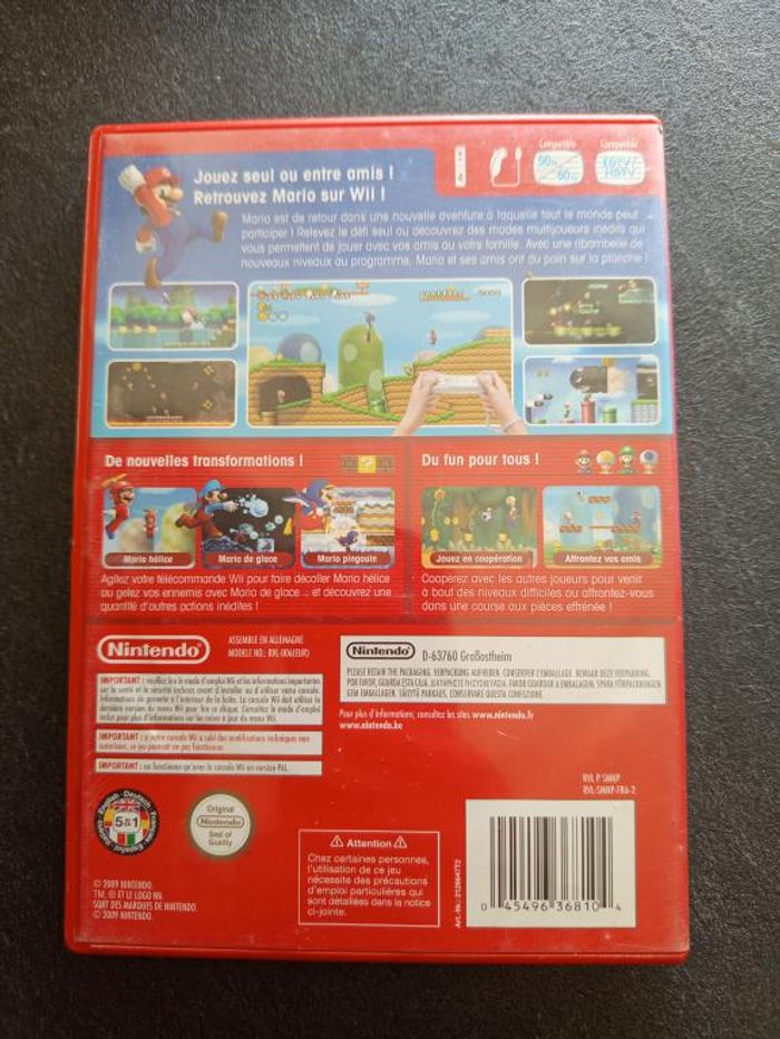 Nintendo - Wii - New super Mario Bros. Wii - photo numéro 2