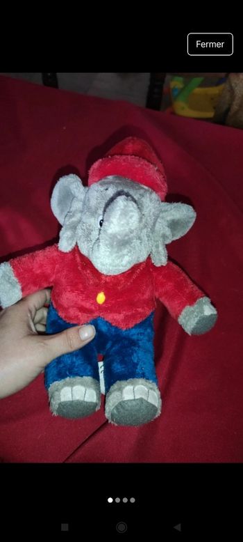 Peluche éléphant j23