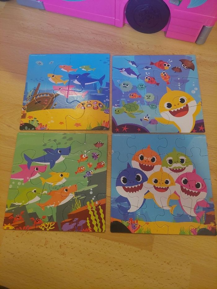 Lot puzzles 4 6,9 et 16 pièces Baby Shark my first puzzle Nickelodeon BE 🧩 - photo numéro 2