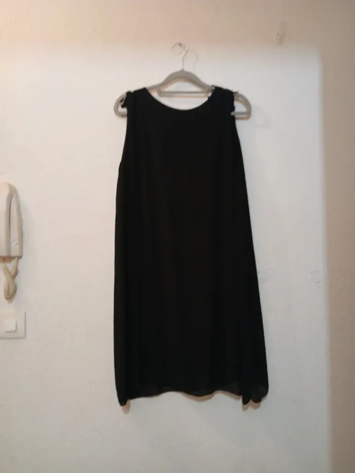 Tunique noir basic fluide /légère taille xs - photo numéro 3