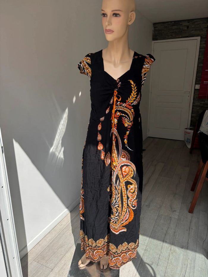 Robe bohème manche courte boutique parisienne