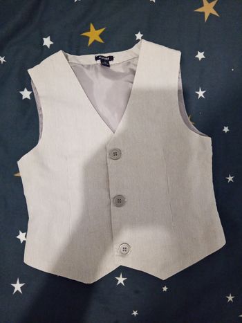 Gilet pour costume a rayures _ 4 ans