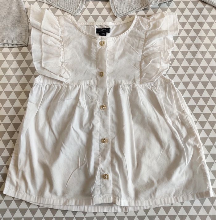 Ensemble Blouse + gilet TBE - photo numéro 2