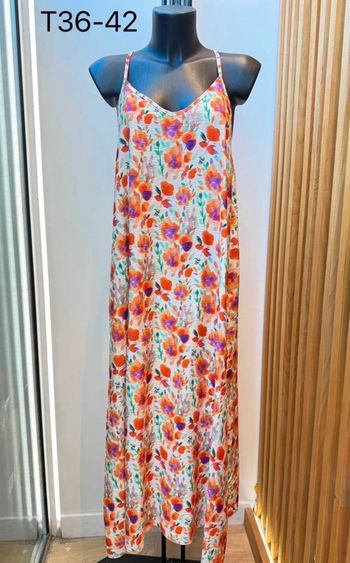 Robe d’été à fleurs dos nu