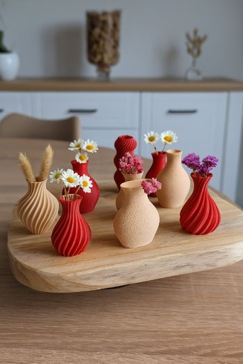Lot de 10 mini vases (6cm de hauteur)