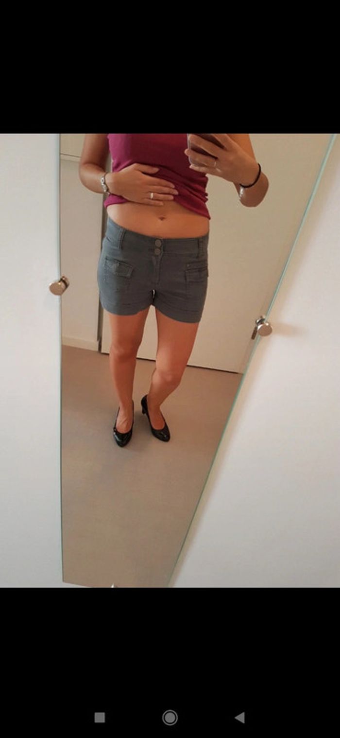 Mini short gris 36 - photo numéro 6