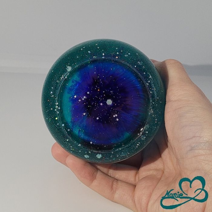 Pot Winnie bleu turquoise pailleté !! - photo numéro 4