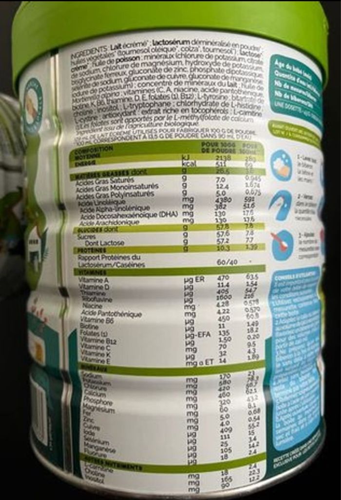 Lait 1er âge les petits culottés