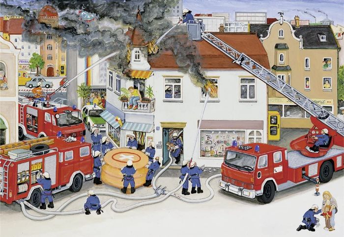 Ravensburger 08851 5 Puzzle Chez Les Pompiers 2 x 24 Pièces - photo numéro 3
