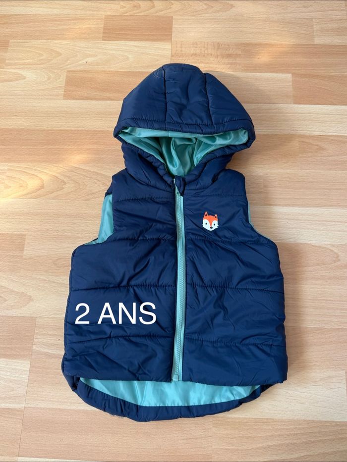 Doudoune sans manches garçon 2 ans
