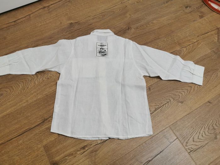 Chemise jean bouget en lin - photo numéro 3