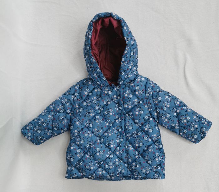 Doudoune fleurie 👣 obaïbi,matelassée, légère, 6mois - photo numéro 14