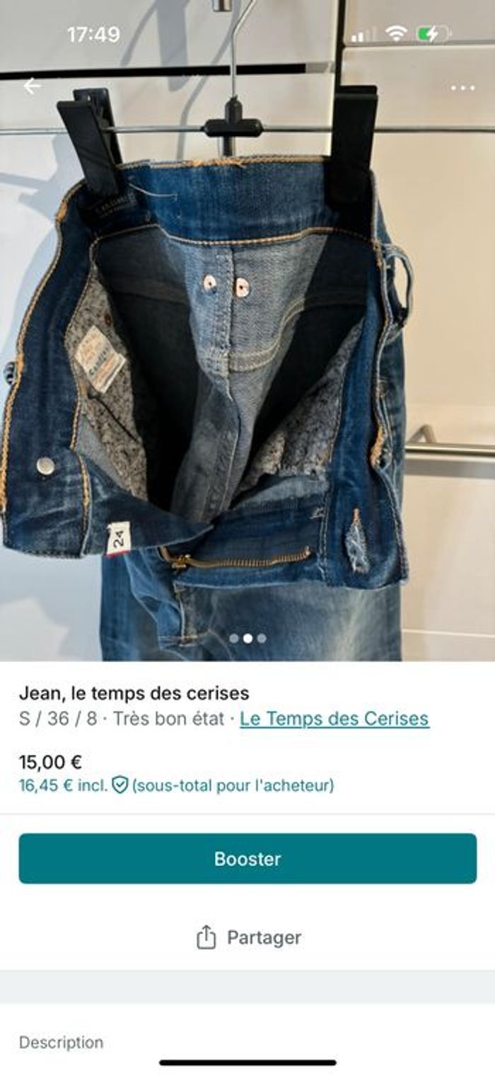 2 Jeans droit le temps des cerises - photo numéro 2
