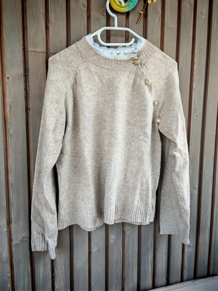 Pull beige - photo numéro 2