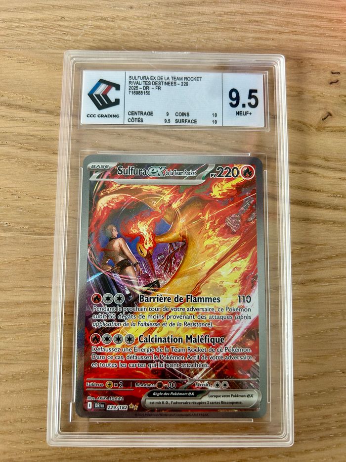 Carte Pokémon Sulfura ex de la Team Rocket 229/182 EV10 Rivalités Destinées - photo numéro 4