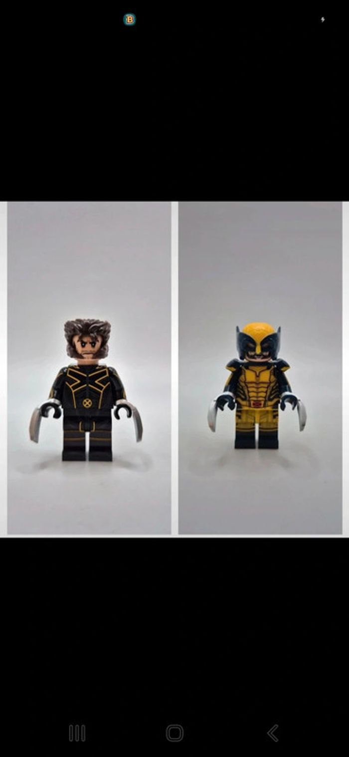Figurines type lego Wolverine Marvel