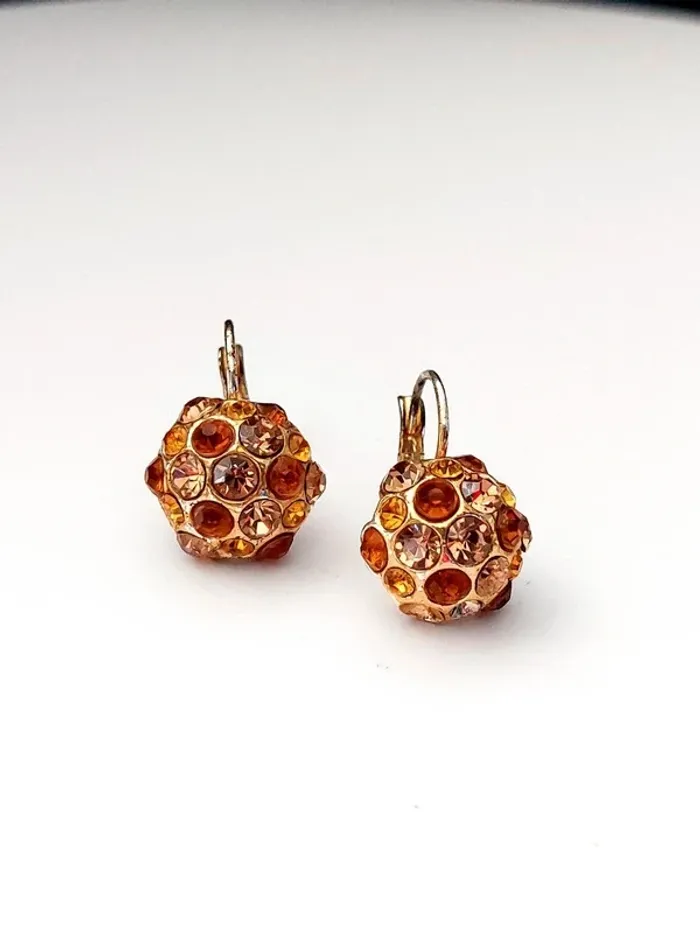 boucles d'oreilles pendantes dormeuses vintage - photo numéro 3