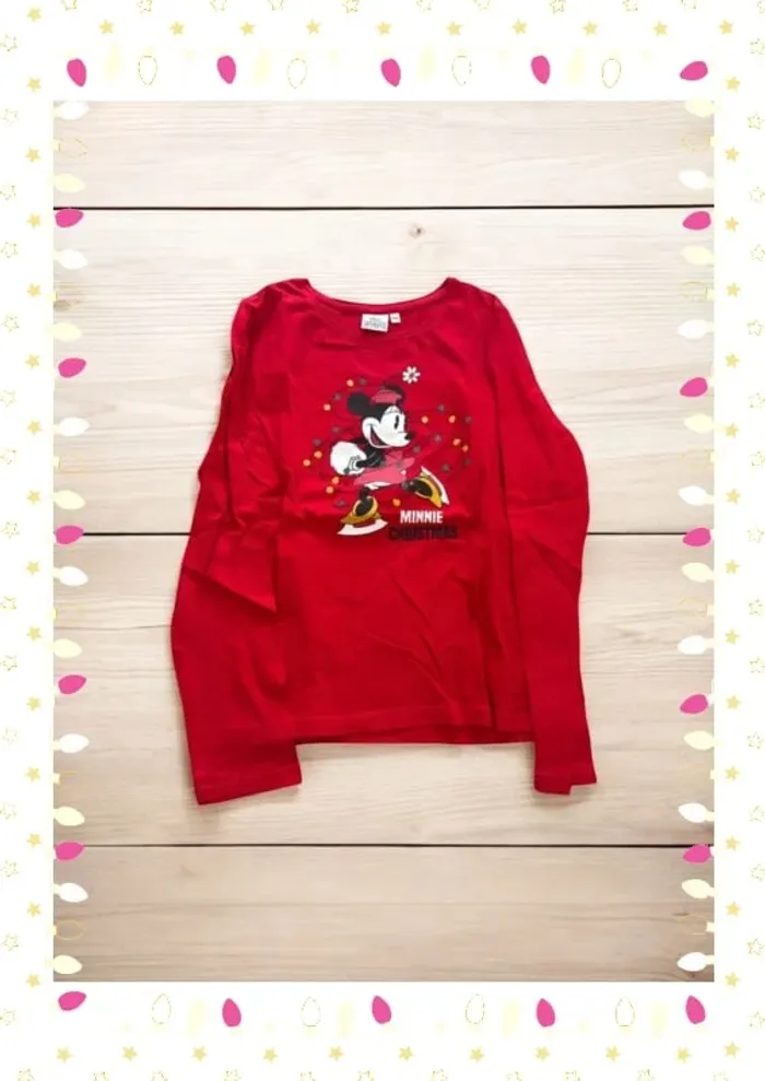 T-shirt rouge enfant fille  taille 10 ans Mini mouse