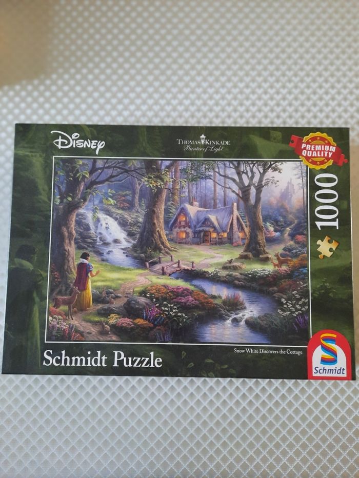 Puzzle Disney Blanche-Neige – 1000 pièces Schmidt – Collection Thomas Kinkade 🍎✨