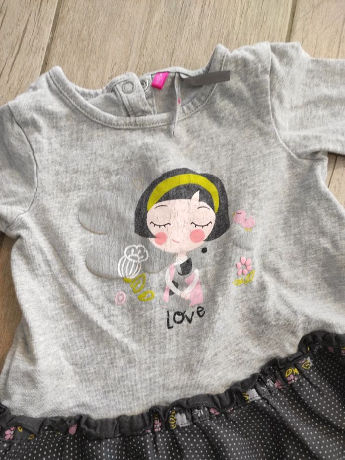 Ensemble fille 9 mois legging et t-shirt manches longues - photo numéro 3