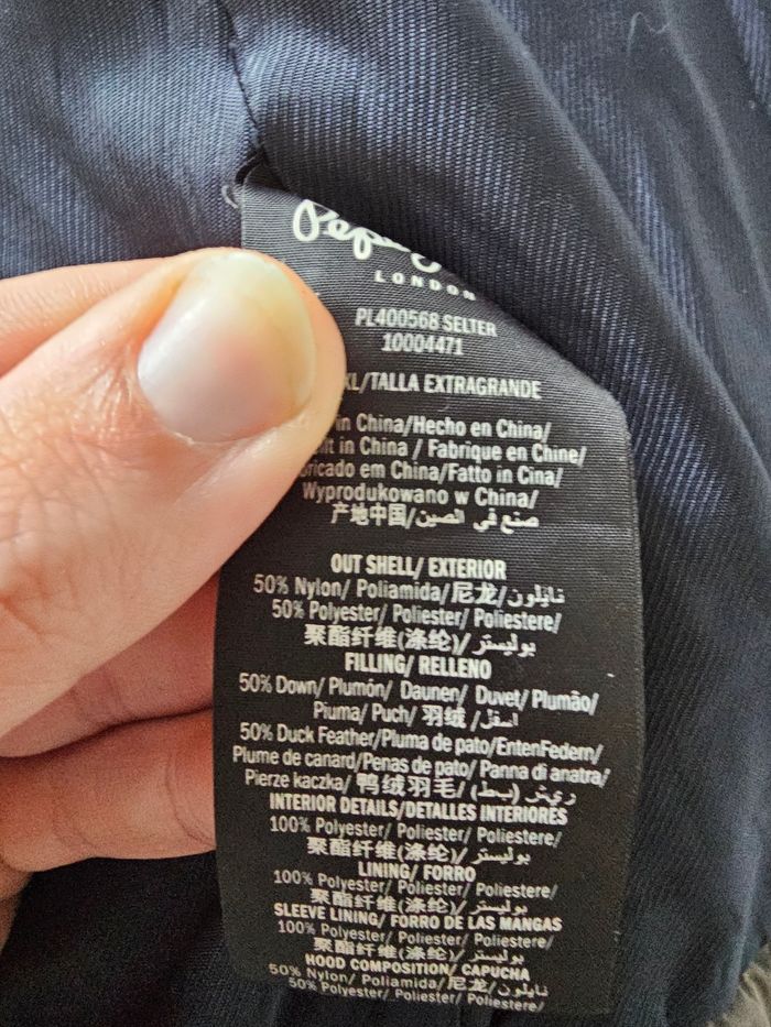 Doudoune Pepe Jeans taille 42 XL - photo numéro 9