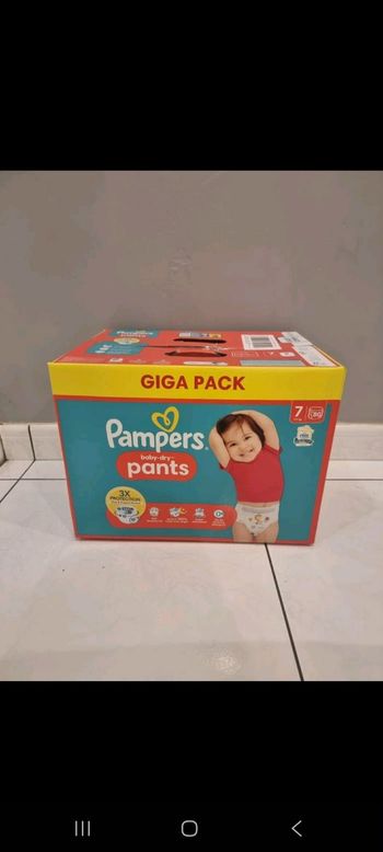 87 couches taille 7 pampers pants
