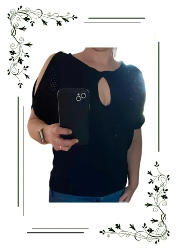 Magnifique pull fin échancré sexy sans manches