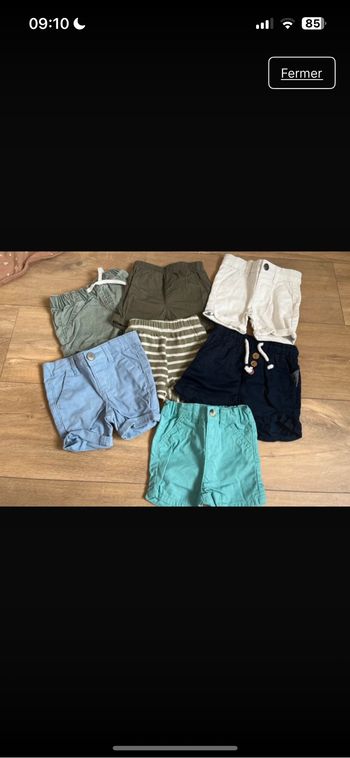 7 shorts 3 mois