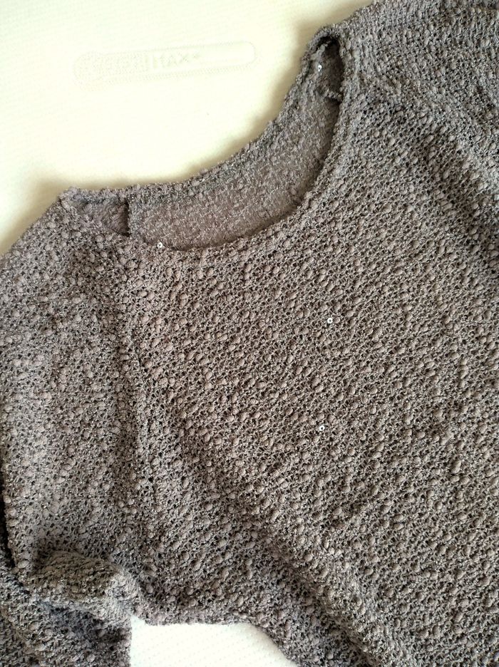 Pull à plumetis et strass - Camaïeu - photo numéro 2