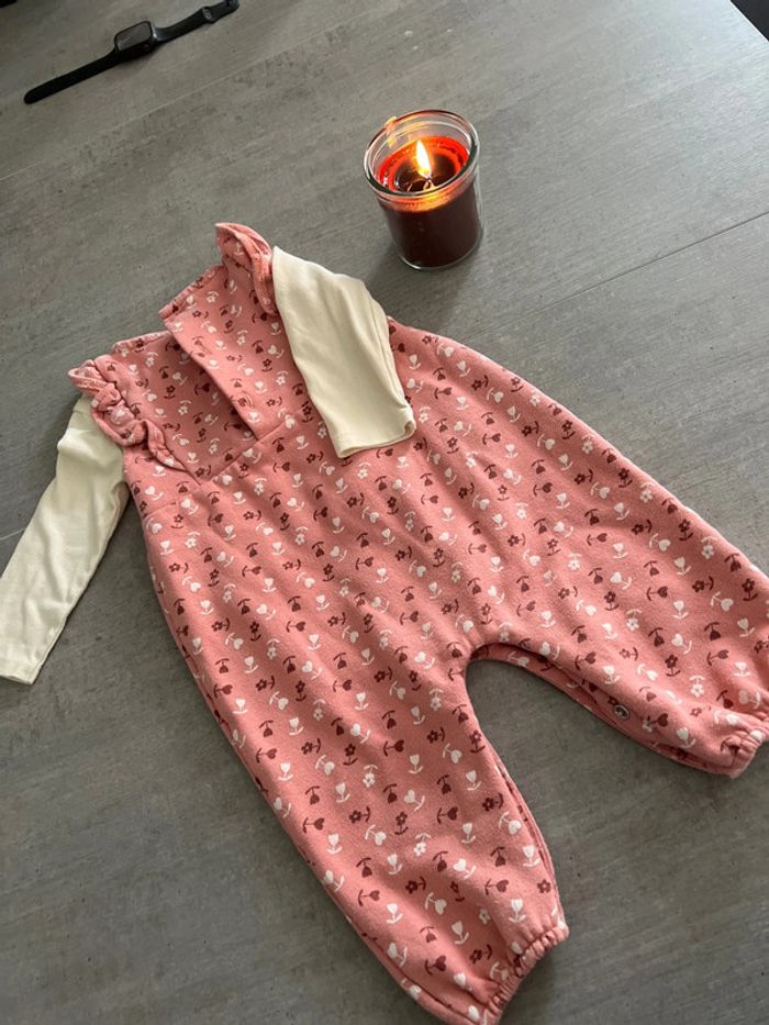 Combi pantalon 9 mois fille - photo numéro 3