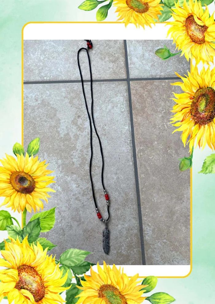 Collier plume long - photo numéro 4