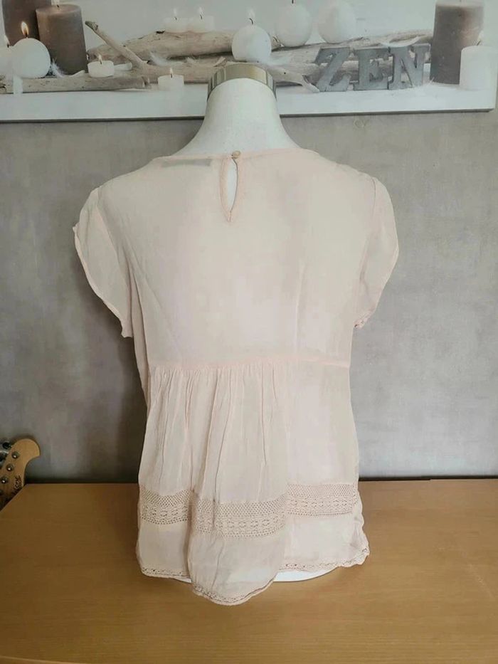 Magnifique blouse vieux rose Taille S - photo numéro 3