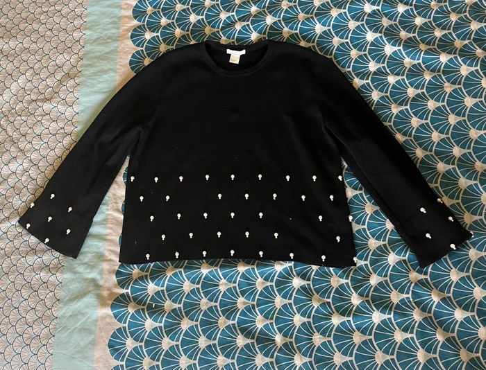Pull noir perle