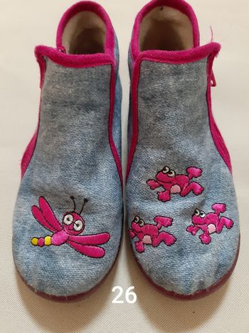 Chaussons fille - libellule, grenouilles - Bellamy - 26