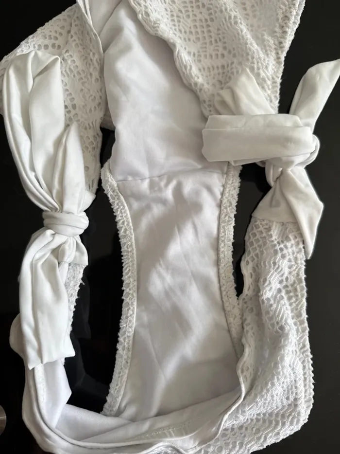 👙 maillot de bain - blanc - 2 pièces - haut 42 - bas 40 - Etam - photo numéro 10
