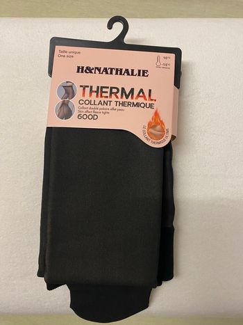 Collant thermal effet peau claire