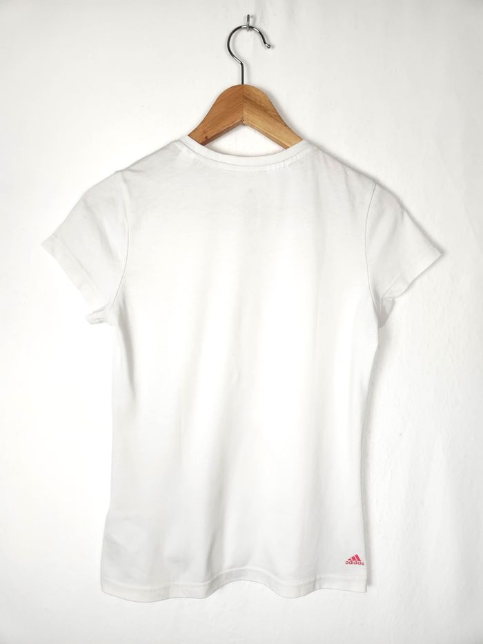 T-shirt Adidas Manches Courtes Blanc - Taille 14-15 Ans (US XL) - photo numéro 4