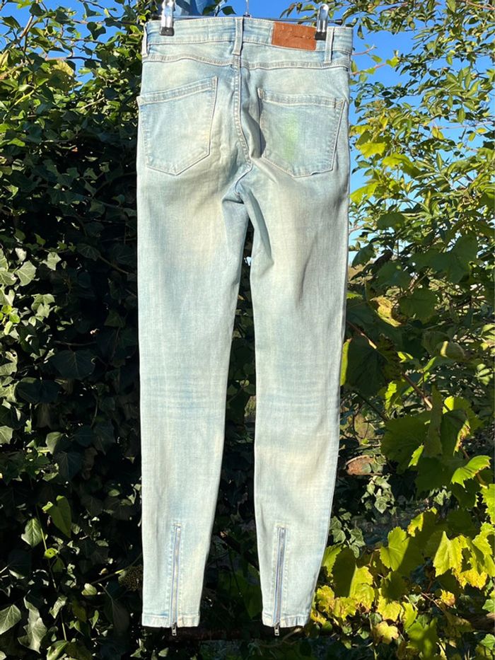 Jean skinny bleu clair nuancé - photo numéro 5