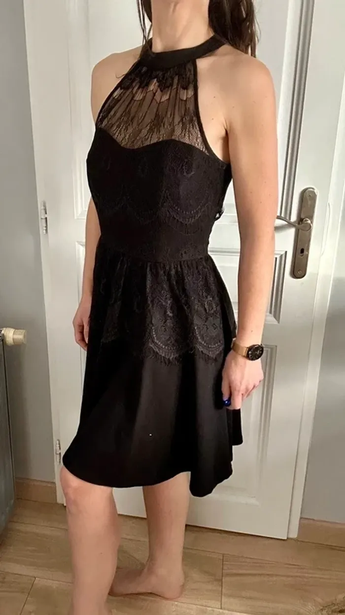 Robe patineuse Morgan noire dentelle – T36 (S) - photo numéro 7