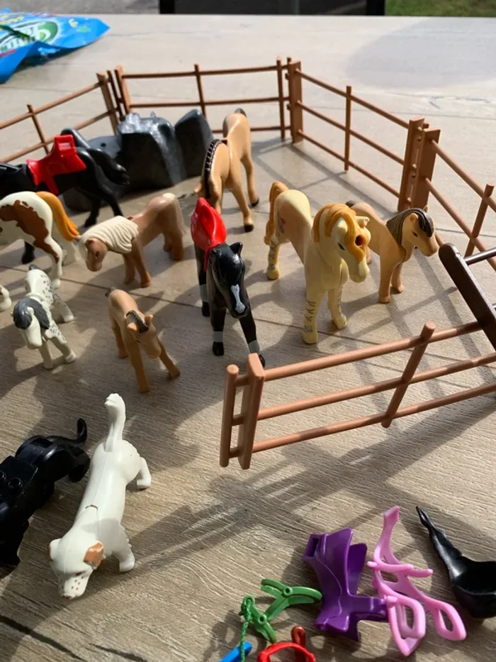 Gros lot de playmobils chevaux accessoires - photo numéro 5