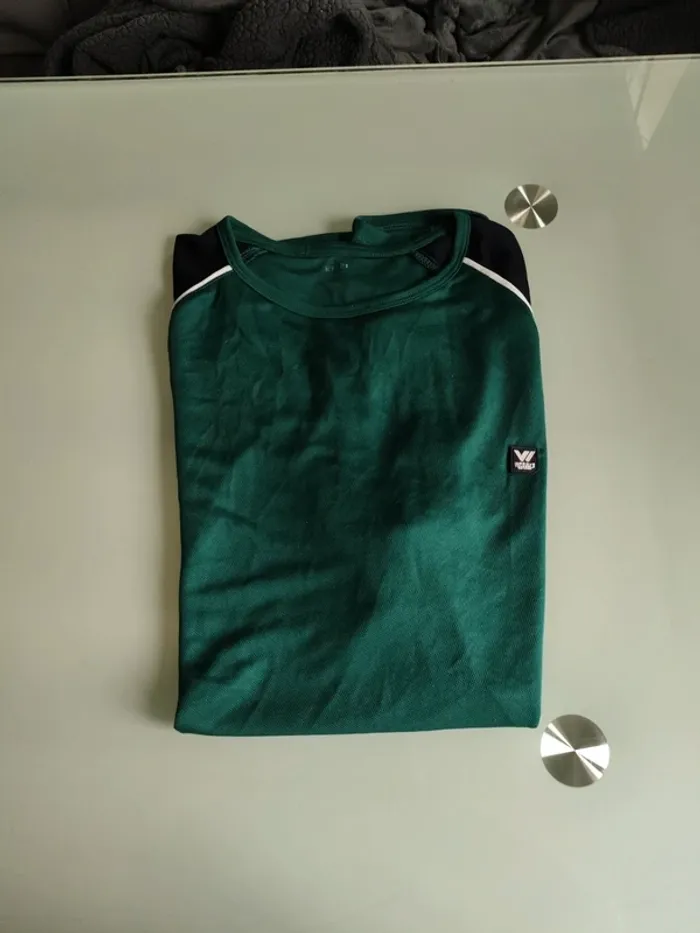 Maillot sport homme Kiabi XXL vert et bleu - photo numéro 5